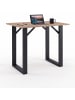VCM  Holz Bartisch Stehtisch Tisch Tresen Xona 80x80 cm in Sonoma-Eiche/Schwarz
