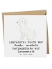 Mr. & Mrs. Panda Glückwunschkarte Labrador Herzensdiebe mit Spruch in Weiß
