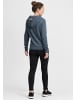 Oxmo Hoodie OXVicky Hood 21300529ME Kapuzenpullover mit Cross-Over Kragen in Blau