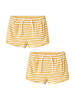 name it Shorts 2er-Set verstellbarer Bund Seitentaschen in Gelb-2