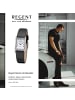 Regent Armbanduhr Regent Lederarmband schwarz extra groß (ca. 22x34mm)