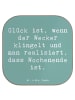 Mr. & Mrs. Panda Untersetzer Spruch Glück am Wochenende mit Spruch in Meeresbrise