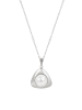 NAEMI Women Necklace in Silver White