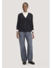 Hessnatur Hessnatur Strickjacke Relaxed aus Bio-Schurwolle mit Cashmere in schwarz