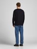 Jack & Jones Basic Sweater Sweatshirt Pullover JJEBRADLEY in Schwarz