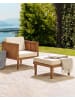 Beliani Gartenstuhl BARATTI in Braun/Beige - (W) 65 x (H) 76 x (L) 65 cm
