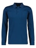Ragman Poloshirt Langarm in Dunkelblau