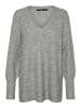 Vero Moda Strickpullover in Medium Grey Melange