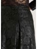 MADELEINE Eleganter Rock mit filigraner Spitze in schwarz