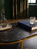 KADIMA DESIGN Couchtisch 100x60x45 cm mit Marmor Optik, Design in Schwarz
