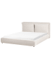 Beliani Doppelbett BAJONNA in Beige/Schwarz - (W) 200 x (H) 94 x (L) 235 cm
