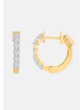 Ethische Diamanten Ohrringe aus 375 Gelbgold mit Lab Grown Diamant