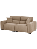 Beliani 3-tlg 3-Sitzer Sofa FAUSKAN in Braun