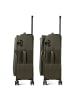 D&N Travel Line 9704 4 Rollen Trolley M 68 cm mit Dehnfalte olive