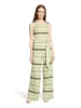 CARTOON Jumpsuit mit Bindegürtel in Green/Rosé