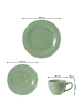 Seltmann Weiden 18-tlg. Kaffeeservice Beat Color Glaze in – in Salbeigrün