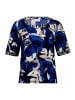 Betty Barclay Printshirt mit Seitenschlitzen in Blau/Beige
