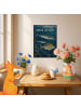 Mr. & Mrs. Panda Wandbild Fisch maritim Design mit Spruch in Weiß
