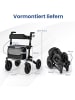 COSTWAY Rollator mit Luftbereifung in Schwarz