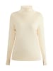 usha WHITE LABEL Strick Rollkragenpullover in Wollweiss