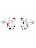 schmuck23 Ohrringe 925 Silber Einhorn in Bunt