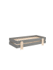 58 aufm Kessel STAPELBETT (2er Set) Karlene 204x48x94 aus MDF in Grau