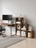 VASAGLE Bücherregal Custos in Braun - (B)97.5 x (H)97.5 x (T)29 cm