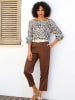 Heine Druckbluse in sand-braun-bedruckt