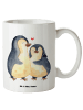 Mr. & Mrs. Panda Große Teetasse Pinguin umarmen ohne Spruch in Weiß