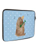 Mr. & Mrs. Panda Laptoptasche Bär Gitarre ohne Spruch in Blau Pastell