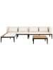 Beliani 2-tlg Lounge Set BRACCIANO in Beige/Schwarz/Braun