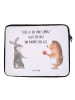 Mr. & Mrs. Panda Notebook Tasche Hase Igel mit Spruch in Weiß