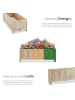 tectake Pflanzbeet, Maße: 70 x 30 x 25 cm, Belastbarkeit 50 kg, klappbar
