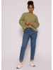 SASSYCLASSY Oversize Strick-Pullover in Khaki