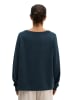 Marc O'Polo Sweatshirt relaxed garment-dyed in Martime Blue
