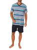NORMANN kurzarm Schlafanzug Shorty Pyjama - 80494 in türkis