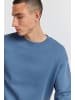 !SOLID Rundhalspullover SDLenz Crew SW - 21107419  Sweatshirt mit Rippbund in Blau
