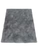 KADIMA DESIGN Hochflor Teppich Shaggy waschbar Unifarben Schlafzimmer in Grau