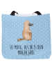 Mr. & Mrs. Panda Schultasche Schnabeltier Mut mit Spruch in Blau Pastell