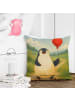Mr. & Mrs. Panda Sofakissen 40x40 Pinguin Luftballon Design ohne... in Weiß
