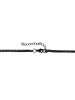 Adeliás Damen Halskette – Kordelkette aus Edelstahl 45 cm in schwarz