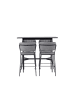 ebuy24 Barmöbelset Rax 4 (5-teilig) Schwarz 60 x 120 cm