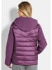 GOLDNER Sportive Steppjacke mit Kapuze in beere