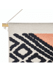 Beliani Wandbehang GOJRA in Beige/Schwarz/Orange - (W) 61 x (H) 106 x (L) 2 cm