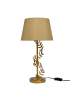 relaxdays Tischlampe in Gold - (H)55 x Ø 27 cm