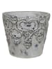 AltoBelli Blumentopf LUCIA Creme Weiß Zement 14x12 cm