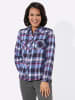 WITT WEIDEN Flanell-Bluse in magenta-marine-kariert
