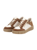 remonte Niedrige Sneakers aus Microstretch-Leder Beige