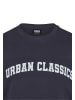 Urban Classics Urban Classics UC College Logo Tall Tee in navy