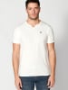 KOROSHI Kurzarm T-Shirt in weiß